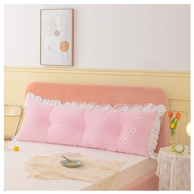Bedside Cushion Large Backrest Cushion Back Support for Sitting Up in Bed Pillow Bedside Cushion Pillow Headboard Bolster Backrest Lumbar Pillows Headboard Bedside Cushion