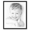 ArtToFrames 27x33 inch Satin Black Picture Frame with 2 Inch Single Porcelain Mat, SingleMat-FRBW26079-27x33-754 view 1