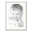 ArtToFrames 17x25 inch Satin White Frame Picture Frame with 2 Inch Single Porcelain Mat, SingleMat-FRBW26074-17x25-754 view 1