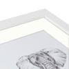 ArtToFrames 17x25 inch Satin White Frame Picture Frame with 2 Inch Single Porcelain Mat, SingleMat-FRBW26074-17x25-754 view 4