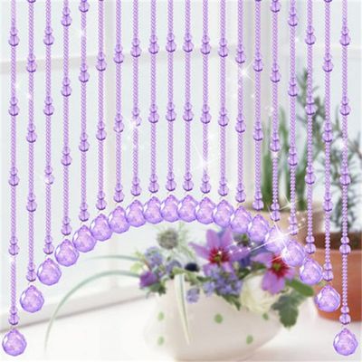 weruisi Crystal Curtain Bead Curtain for Doorway Decorative Living Room Bedroom Window Door Blinds On Windows Crystal Glass Home Decorative and Parties Boho Curtains