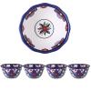 18.6 Ounce Cereal Bowl, Farmhouse Style Ceramic Bowls for Oatmeal, Noodle, Breakfast Bowl, Baking Bowl Reactive Glaze Set of 4 view 1
