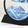ZXKYZR8 360 Deep Sea Sand Art,12 Inch Large Dynamic 3D Round Natural Landscape Flowing Sand Picture, Moving Hourglass Display Decor for Home Ornament Valentine's Day Gift for Men Women view 4