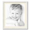 ArtToFrames 21x24 inch Satin White Frame Picture Frame with 2 Inch Single Ivory Mat, SingleMat-FRBW26074-21x24-81 view 1