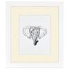 ArtToFrames 21x24 inch Satin White Frame Picture Frame with 2 Inch Single Ivory Mat, SingleMat-FRBW26074-21x24-81 view 2