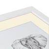 ArtToFrames 21x24 inch Satin White Frame Picture Frame with 2 Inch Single Ivory Mat, SingleMat-FRBW26074-21x24-81 view 4
