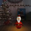 Decorative Christmas Santa Claus Figure LED Luxury Fabric,Holiday Party Decorations,for Indoor and Outdoor Use,Thick Fabric,8 Lighting Modes,23.6"(Priority Delivery) view 3