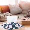 BESPORTBLE Japanese Style Tissue Storage Cover Tissue Box Holder for Home Stylish and Practical Floral Design Background view 3