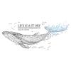 LeMall Whale Wall Sticker Whale Home Decoration DIY Bedroom Living Room Sofa Background Wall Sticker Decoration Extra Large Two Whales view 2