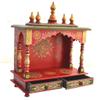 Kamdhenu art and craft Wooden Temple Home Temple Pooja Mandir Pooja Mandap Temple for Home (Multicolor) view 1