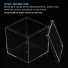 MECCANIXITY Clear Acrylic Plastic Storage Box Square Cube Display Case with Lid, 9.5x9.5x9.5cm Container Box for Small Item, Pack of 4 view 3