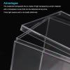 MECCANIXITY Clear Acrylic Plastic Storage Box Square Cube Display Case with Lid, 9.5x9.5x9.5cm Container Box for Small Item, Pack of 4 view 4