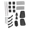 Dilwe RC Door Hinge Handle, Plastic, Car Door Hinge Handles Kit for T4 1/10 RC Vehicle Upgrade Parts, 6 Pcs/Set, Black view 2