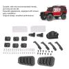 Dilwe RC Door Hinge Handle, Plastic, Car Door Hinge Handles Kit for T4 1/10 RC Vehicle Upgrade Parts, 6 Pcs/Set, Black view 4