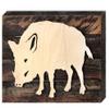 Clean Choice Wild Boar Art on Board Wall Decor view 1