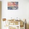 Fine Art Canvas Paris Skyline from Pompidou Center Canvas Wall Decor by Artist Paul Brent for Living Room, Bedroom, Bathroom, Kitchen, Office, Bar, Dining & Guest Room - Ready to Hang - 20 in x 15 in view 2