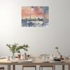 Fine Art Canvas Paris Skyline from Pompidou Center Canvas Wall Decor by Artist Paul Brent for Living Room, Bedroom, Bathroom, Kitchen, Office, Bar, Dining & Guest Room - Ready to Hang - 20 in x 15 in view 3
