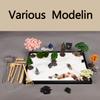 14" x 10" Large Japanese Zen Garden Kit for Desk  Includes 25+ Accessories: Sand Tray, Rake, Trees, Incense Burner, Bridge, Well, Door  Calming Decor Gift for Women, Mindfulness & Stress Relief view 3