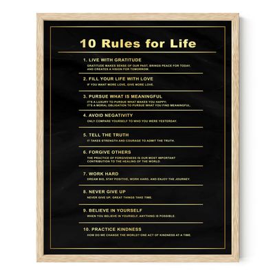 HAUS AND HUES Inspirational Quotes Wall Art - Positive for Office, Motivational Decor, Morning Artwork for Walls, (16x20, Beige Framed)