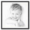 ArtToFrames 29x29 inch Black Stain on Solid Red Oak Picture Frame with 2 Inch Single Porcelain Mat, SingleMat-0066-59504-YBLK-29x29-754 view 1