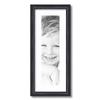 ArtToFrames 5x19 inch Black Stain on Solid Red Oak Picture Frame with 2 Inch Single Super White Mat, SingleMat-0066-59504-YBLK-5x19-61 view 1