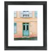 ArtToFrames 5x19 inch Black Stain on Solid Red Oak Picture Frame with 2 Inch Single Super White Mat, SingleMat-0066-59504-YBLK-5x19-61 view 2