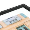 ArtToFrames 5x19 inch Black Stain on Solid Red Oak Picture Frame with 2 Inch Single Super White Mat, SingleMat-0066-59504-YBLK-5x19-61 view 4