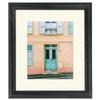 ArtToFrames 26x26 inch Black Stain on Solid Red Oak Picture Frame with 2 Inch Single Brilliant White Mat, SingleMat-0066-59504-YBLK-26x26-71 view 2