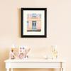 ArtToFrames 26x26 inch Black Stain on Solid Red Oak Picture Frame with 2 Inch Single Brilliant White Mat, SingleMat-0066-59504-YBLK-26x26-71 view 3