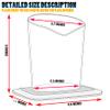 bvya 2 Pcs Eye Glass Holder Stands, Candy Sweet Color Eyeglasses Holder with Plush Lining for Table, Desk, Nightstand view 2