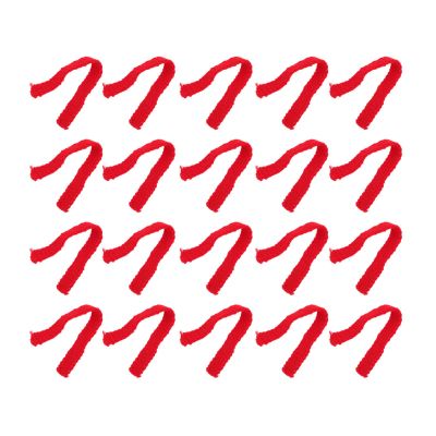 Healifty Mini Scarves for Dolls 20Pcs Soft Wool Yarn Pom Pom Toy Figurine Scarves 7.87 Inch Party Decorations Creative Delicate Accessories for Doll Clothes