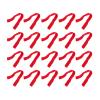 Healifty Mini Scarves for Dolls 20Pcs Soft Wool Yarn Pom Pom Toy Figurine Scarves 7.87 Inch Party Decorations Creative Delicate Accessories for Doll Clothes view 1