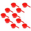 10pcs Red Large Water Scoop Long Handle Plastic Ladle Indoor Plant Watering Can Ergonomic Design for Home Garden Kitchen view 1