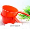 10pcs Red Large Water Scoop Long Handle Plastic Ladle Indoor Plant Watering Can Ergonomic Design for Home Garden Kitchen view 2