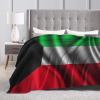 Flag of Kuwait Blanket Printed Flannel Throw Blanket 60"X50" Anti-Pilling Blanket Bed Sofa Living Room Bedroom view 4