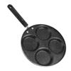Fried Egg Pan, Household Aluminum Breakfast Omelet Pancake Frying Pan, 4 Cups Egg Burger Pan, Non-Stick Cooking Pan with Handle, Skillet Pan Egg Cooker view 1