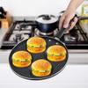 Fried Egg Pan, Household Aluminum Breakfast Omelet Pancake Frying Pan, 4 Cups Egg Burger Pan, Non-Stick Cooking Pan with Handle, Skillet Pan Egg Cooker view 2