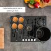 Fried Egg Pan, Household Aluminum Breakfast Omelet Pancake Frying Pan, 4 Cups Egg Burger Pan, Non-Stick Cooking Pan with Handle, Skillet Pan Egg Cooker view 3