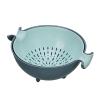 Pasta Strainer Basket Fruit Drainer Multifunctional Collander Household Collander Colanders and Food Strainers Plastic Vegetable Washing Basket Plastic Strainer Rice Washing Bowl Vegetable Washing Bas view 1
