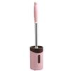 WYDNX Washable Toilet Brush with Holder for CleanerWall Mounted Toilet Scrub BrushStrong Bristles Good Grips Toilet Bowl Brush for Bathroom Clean Tool (Color : Pink) view 1