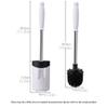 WYDNX Washable Toilet Brush with Holder for CleanerWall Mounted Toilet Scrub BrushStrong Bristles Good Grips Toilet Bowl Brush for Bathroom Clean Tool (Color : Pink) view 2