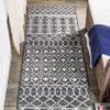 JONATHAN Y Tribal Bohemian Indoor Outdoor Runner Rug 2X10 Black/Ivory, Kafel for Backyard, Patio, Porch, Easy-Cleaning, High Traffic, Pet-Friendly, Non-Shedding (SMB130F-210) view 1