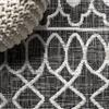 JONATHAN Y Tribal Bohemian Indoor Outdoor Runner Rug 2X10 Black/Ivory, Kafel for Backyard, Patio, Porch, Easy-Cleaning, High Traffic, Pet-Friendly, Non-Shedding (SMB130F-210) view 3