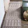 JONATHAN Y Tribal Bohemian Indoor Outdoor Runner Rug 2X10 Beige/Brown, Kafel for Backyard, Patio, Porch, Easy-Cleaning, High Traffic, Pet-Friendly, Non-Shedding (SMB130A-210) view 1