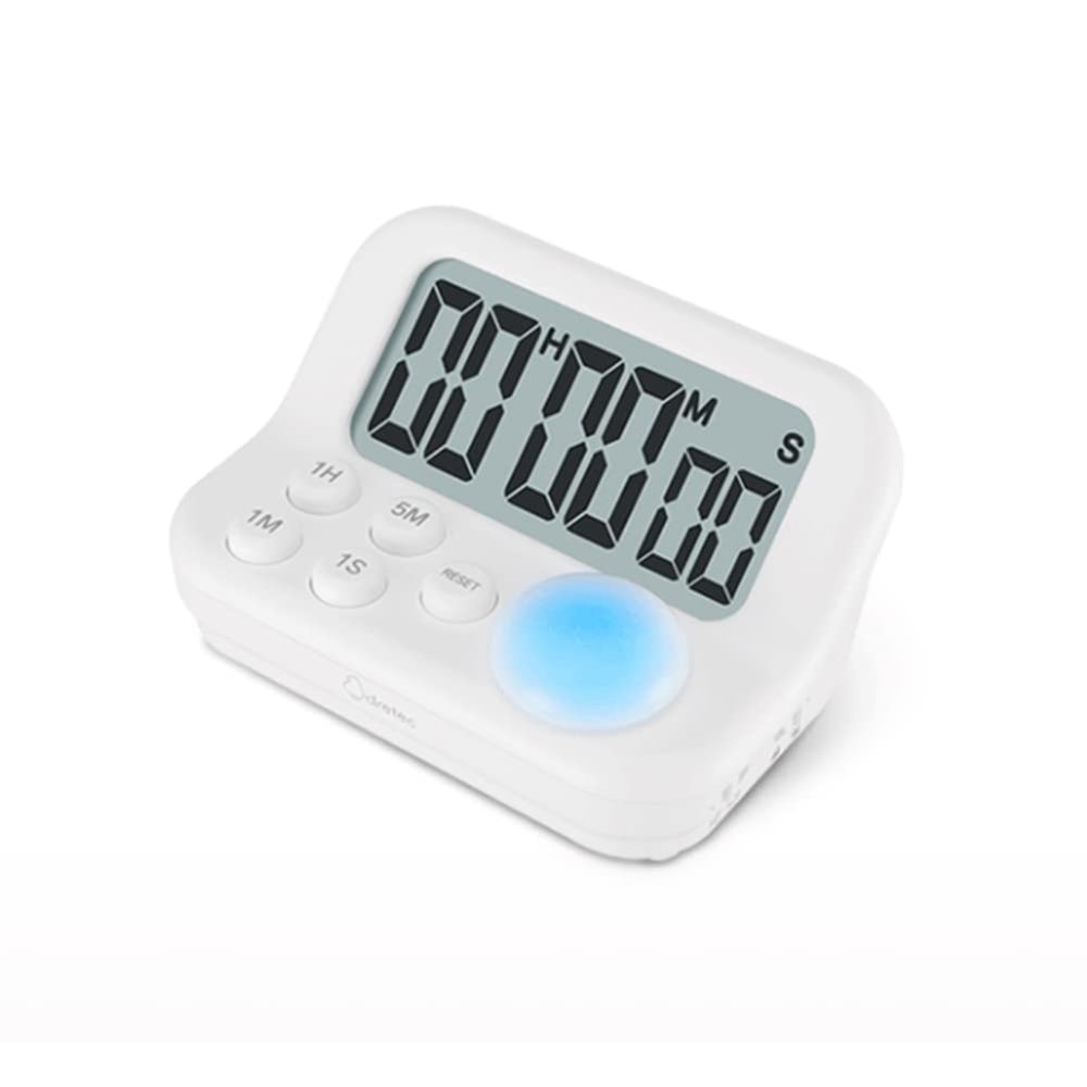 Classroom Timers, 60-Minute Visual Timer for Teachers Kids,Exercise, Oven, Cook, Baking, Kitchen Timer Countdown Time (White)