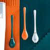 WYDNX Washable Toilet Brush and HolderFlexible Toilet Bowl Brush Head with Silicone BristlesWall Toilet Wand Long Handle Toilet Scrub Brush Clean Tool (Color : Green) view 3