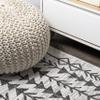 JONATHAN Y Bohemian Geometric Indoor Outdoor Runner Rug 2X10 Ivory/Black, Tokay for Backyard, Patio, Porch, Easy-Cleaning, High Traffic, Pet-Friendly, Non-Shedding (SMB132D-210) view 3