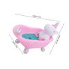 Cartoon Animal Bathtub Soap Box Pink Plastic Soap Holder view 2