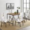 Gibelle Chair Covers for Dining Room Set of 4, Spandex Stretch Dining Room Chair Cover, Removable Washable Kitchen Parsons Chair Covers Seat Slipcovers, Grey Gold Marble view 2