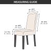 Gibelle Chair Covers for Dining Room Set of 4, Spandex Stretch Dining Room Chair Cover, Removable Washable Kitchen Parsons Chair Covers Seat Slipcovers, Grey Gold Marble view 3